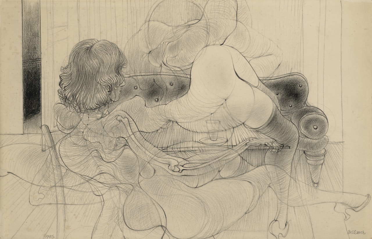 Sur canapé by Hans Bellmer