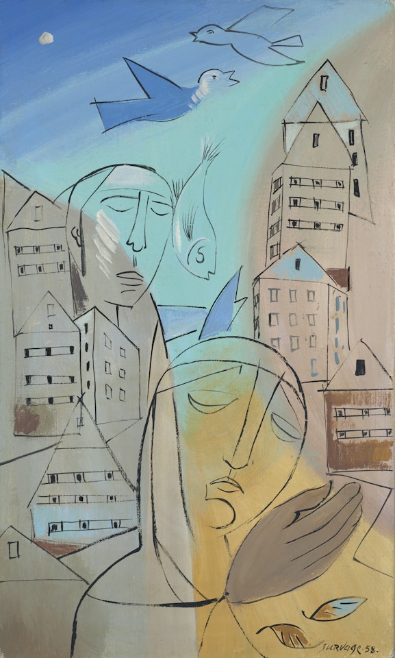 La Rue du rêve à Liège by Leopold Survage