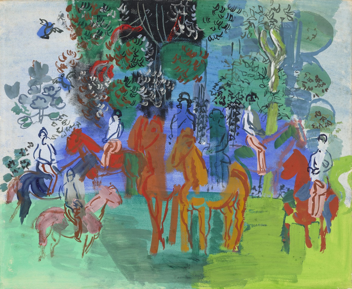Cavaliers sous bois by Raoul Dufy