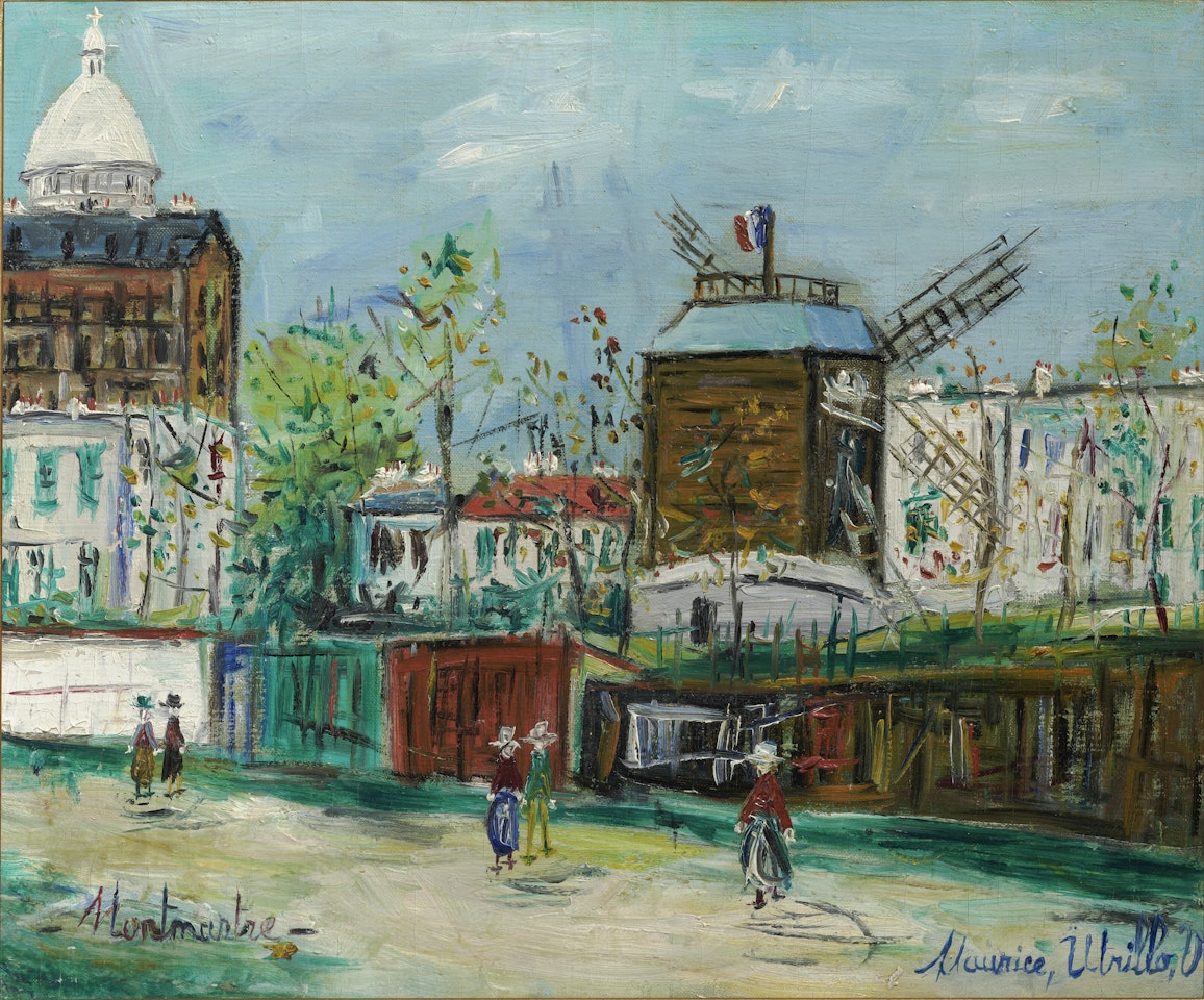 Le Moulin de la Galette à Montmartre by Maurice Utrillo