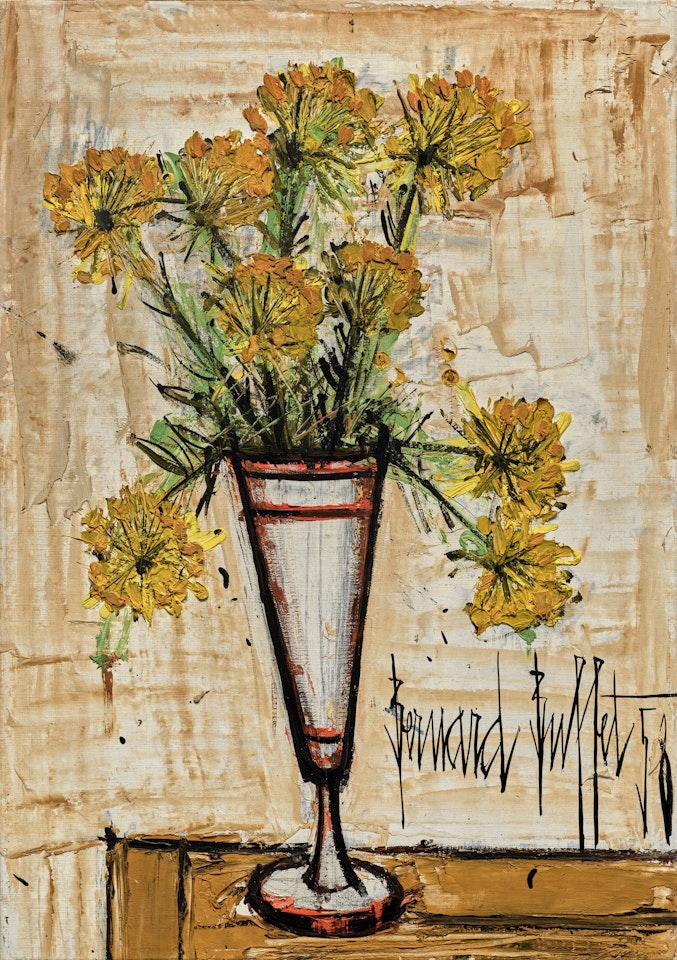 Fleurs dans un Mazagran by Bernard Buffet