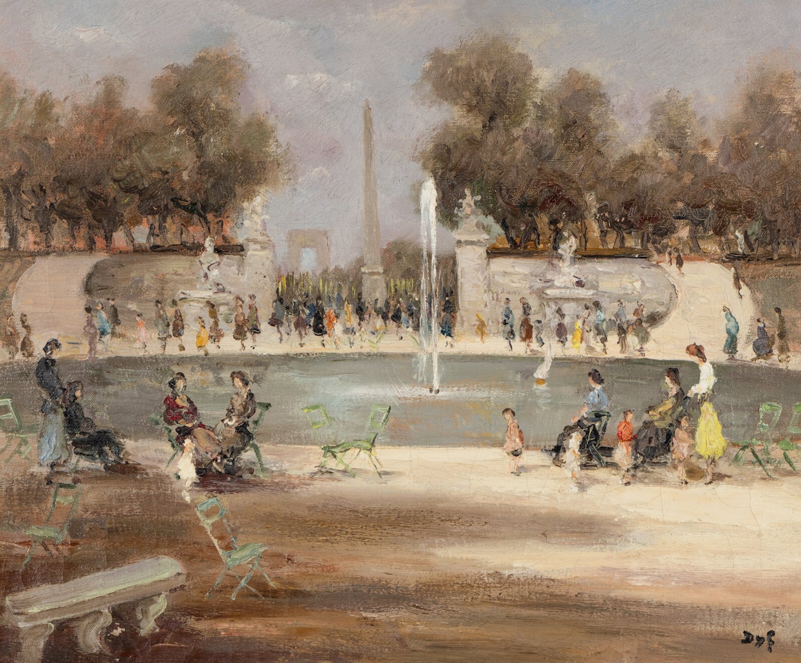 Le Bassin des Tuileries à Paris by Marcel Dyf