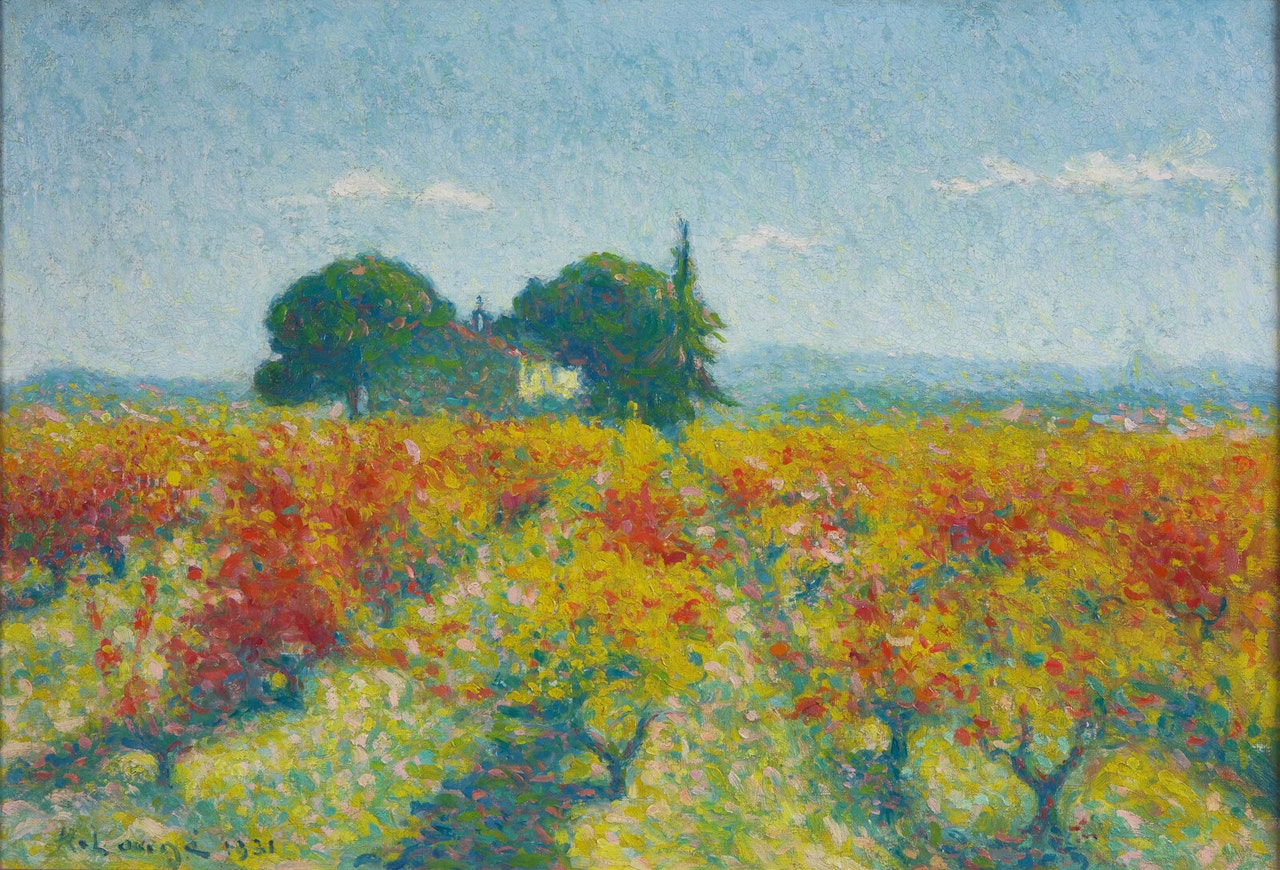 Cailhau, Vignes en Automne Devant Notre-Dame-des-Prés by Achille Laugé