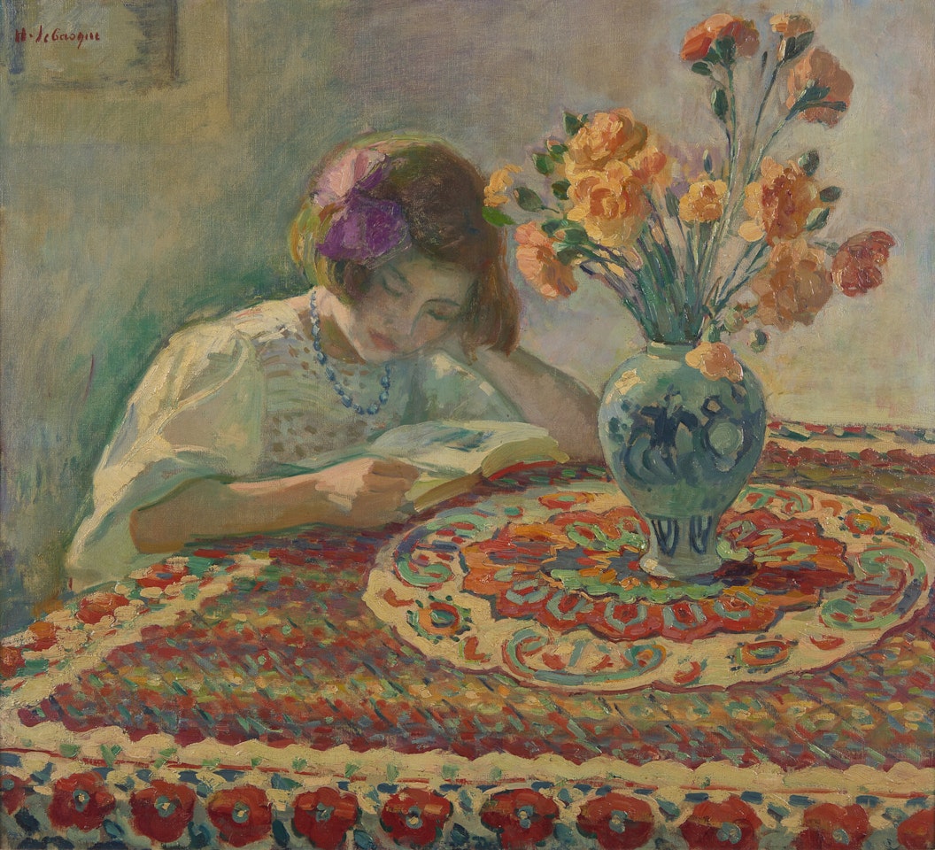 Jeune Fille Lisant by Henri Lebasque