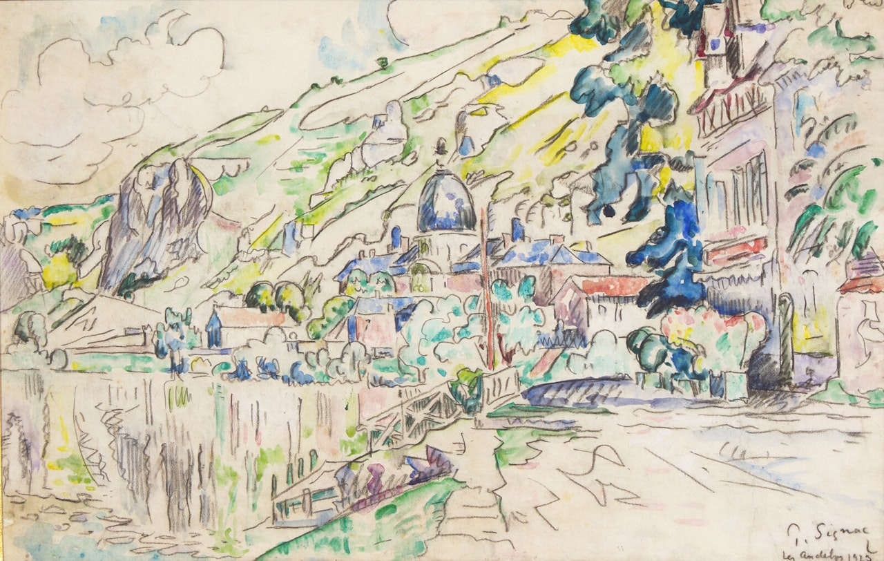 Les Andélys by Paul Signac