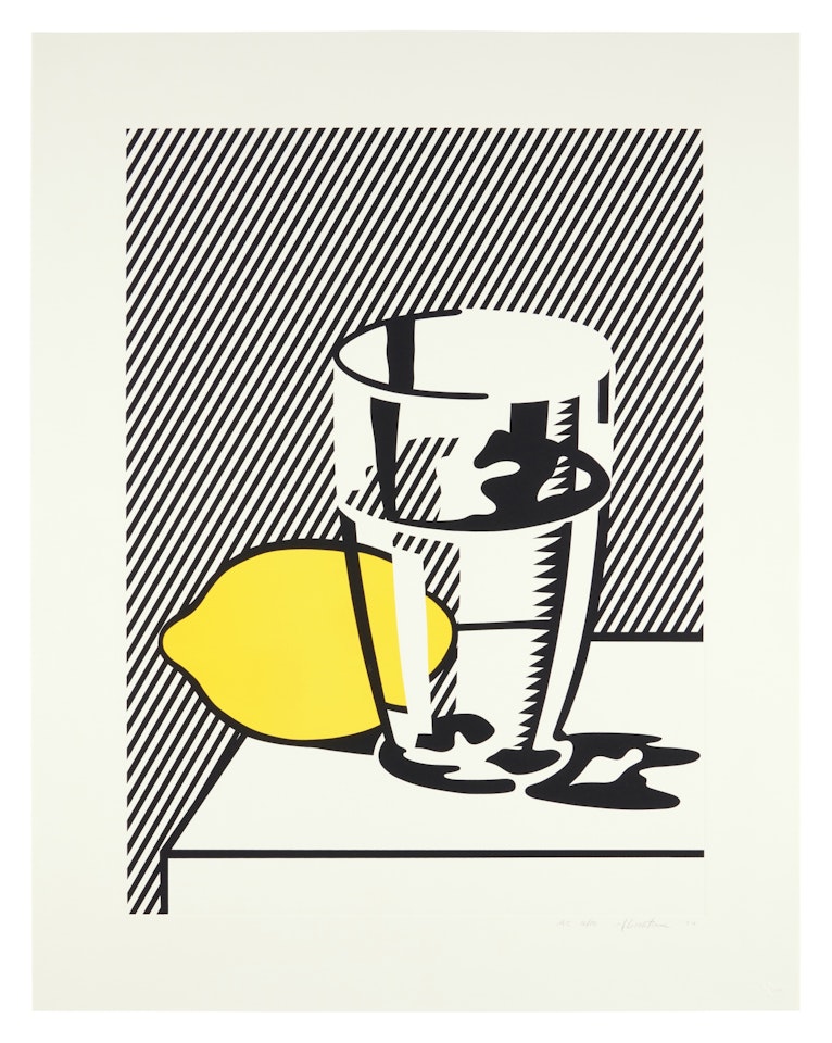 Untitled (Still Life with Lemon and Glass) , from the For Meyer Schapiro portfolio (Corlett 134; RLCR 2316) by Roy Lichtenstein