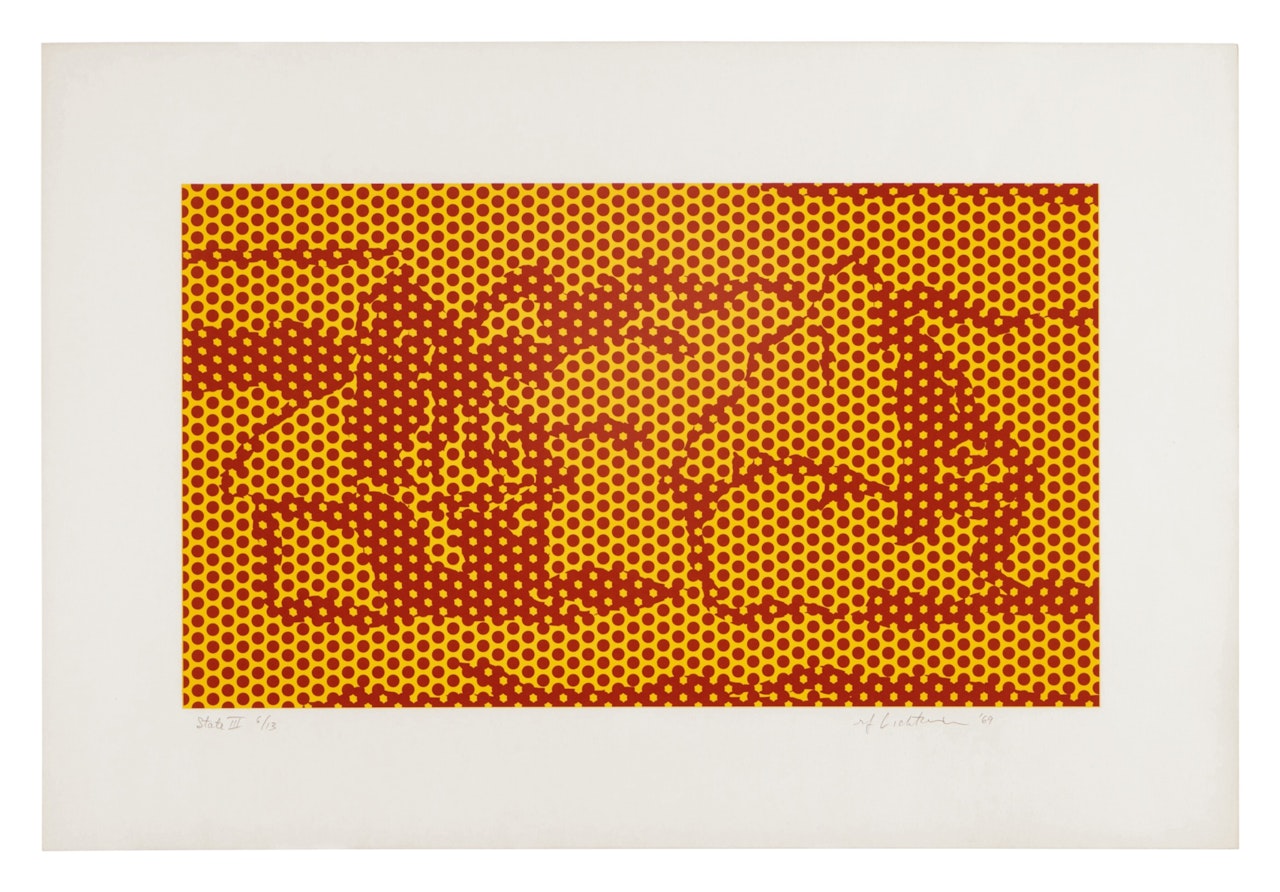 Haystack #6, State III , from the Haystack series (Corlett 73; RLCR 1667) by Roy Lichtenstein