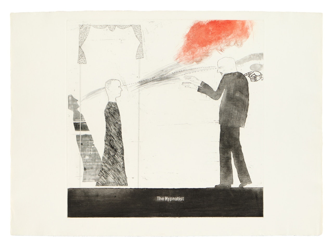 The Hypnotist (Scottish Arts Council 16; Museum of Contemporary Art Tokyo 32) by David Hockney