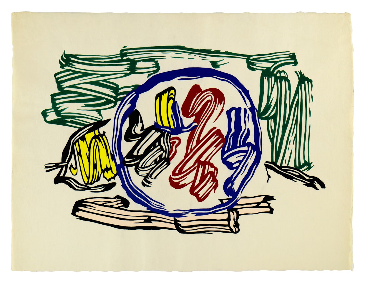 Apple and Lemon , from Seven Apple Woodcuts (Corlett 193; RLCR 3186) by Roy Lichtenstein