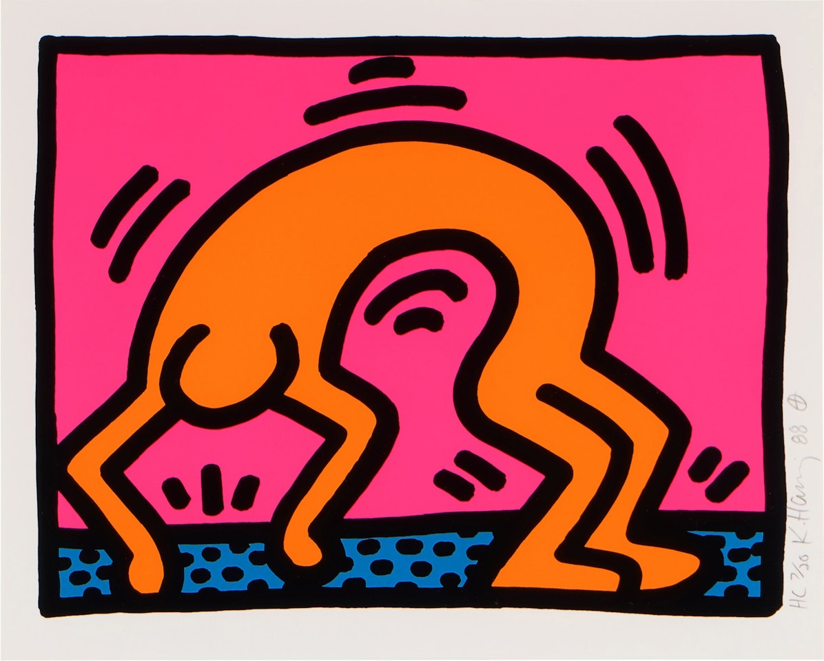 Pop Shop II: One Plate (Littmann p. 96) by Keith Haring
