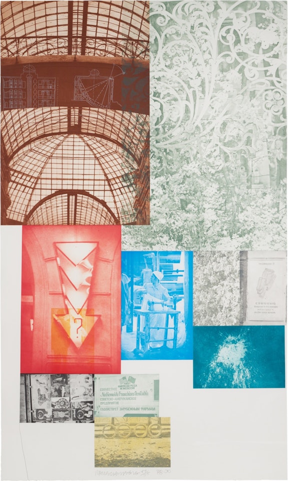 Soviet/American Array II by Robert Rauschenberg