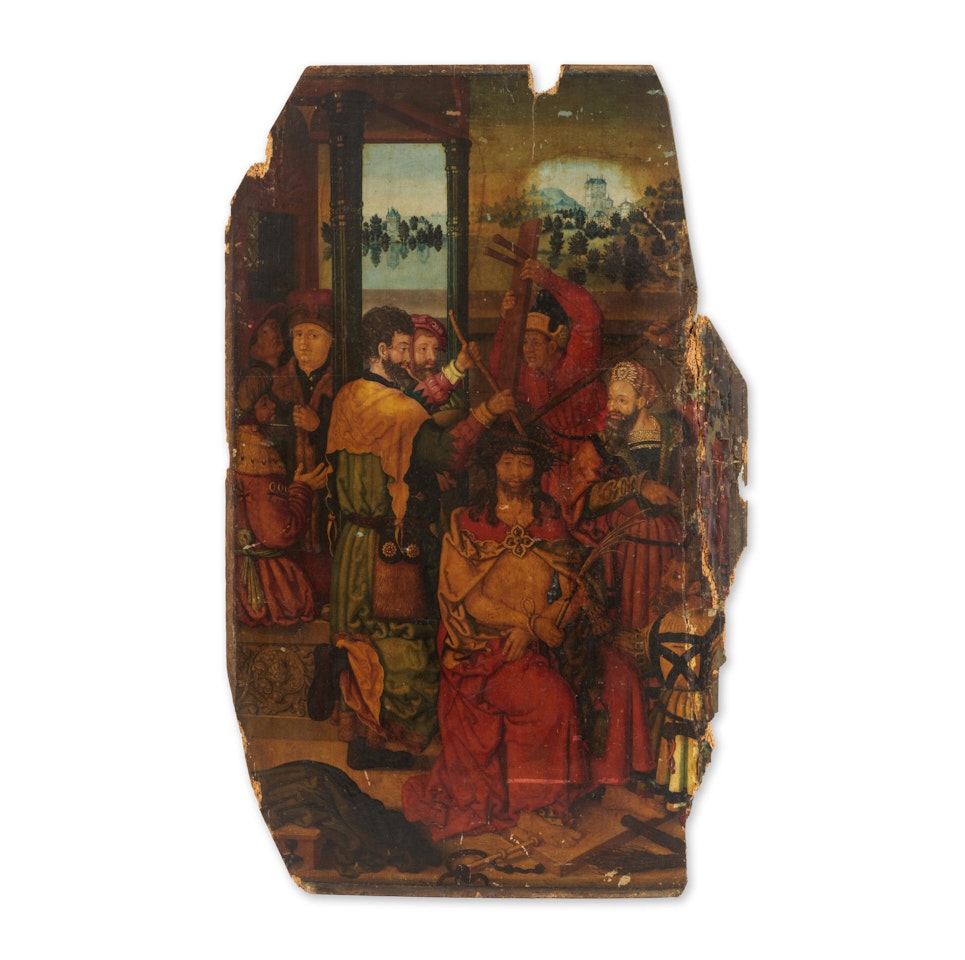 Le Couronnement d"épines by German School