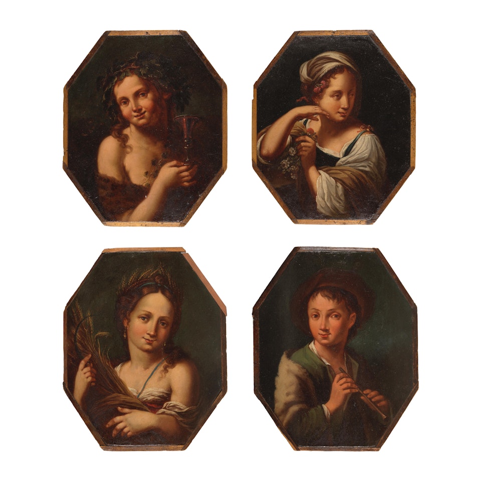 Les quatre saisons by Italian School