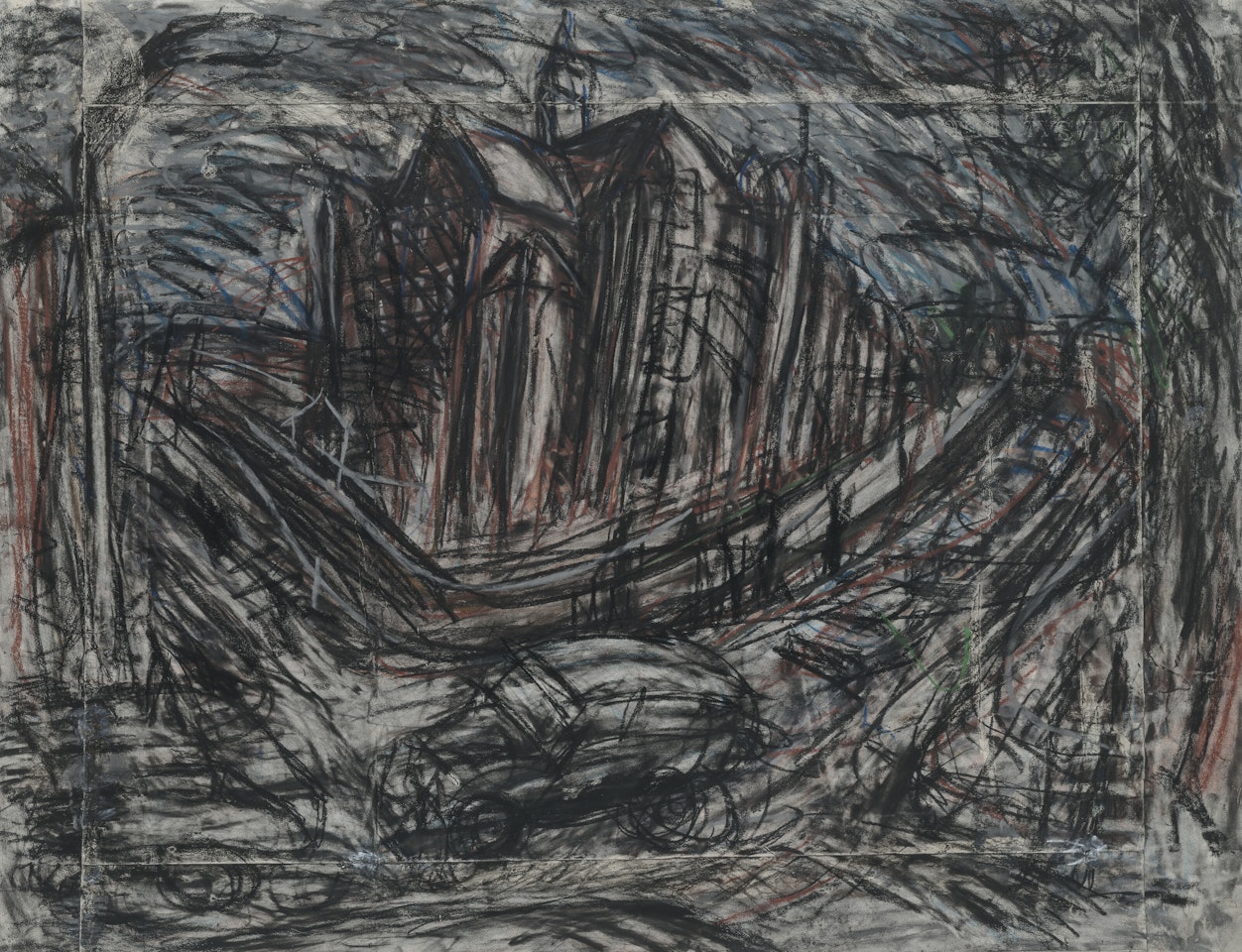 School Building, Willesden I by Leon Kossoff