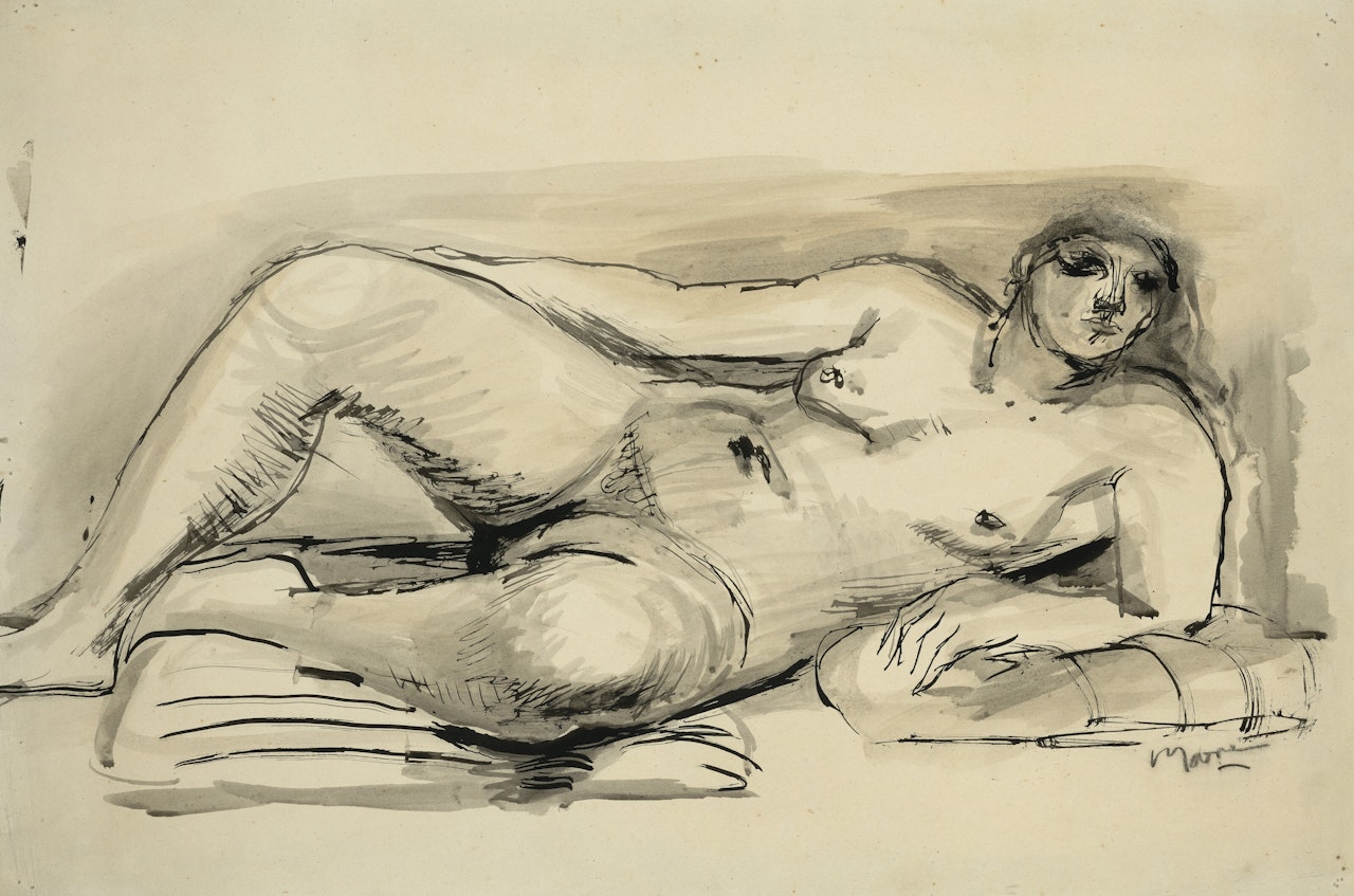 Reclining Female Figure by Henry Moore