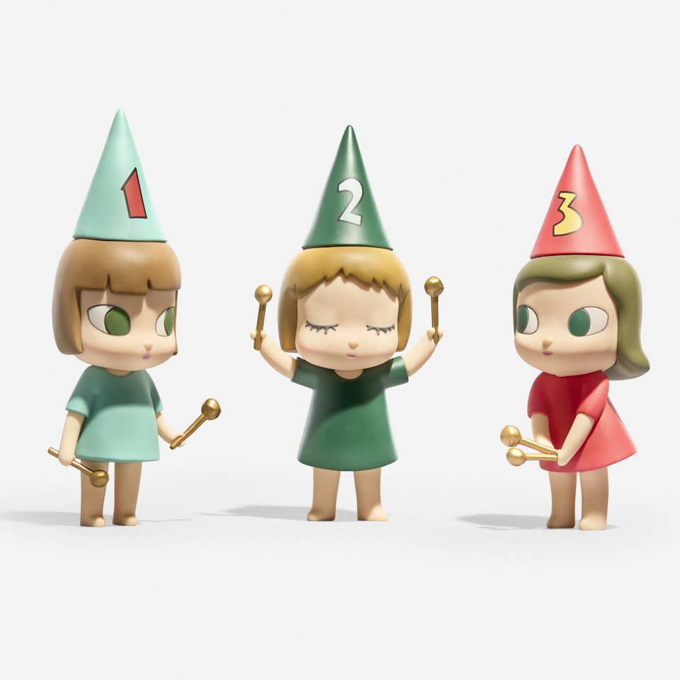 123 Drumming Girls by Yoshitomo Nara