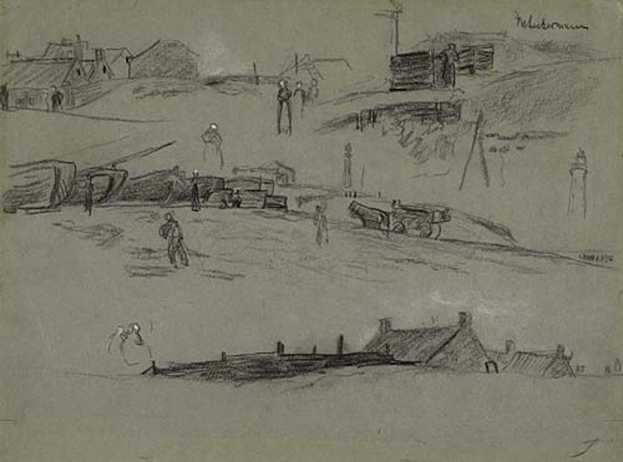 Skizzen von die Dünen, die Niederlande by Max Liebermann