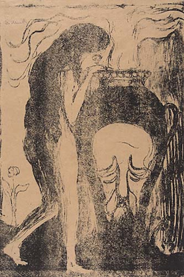Das Weib an der Urne< by Edvard Munch