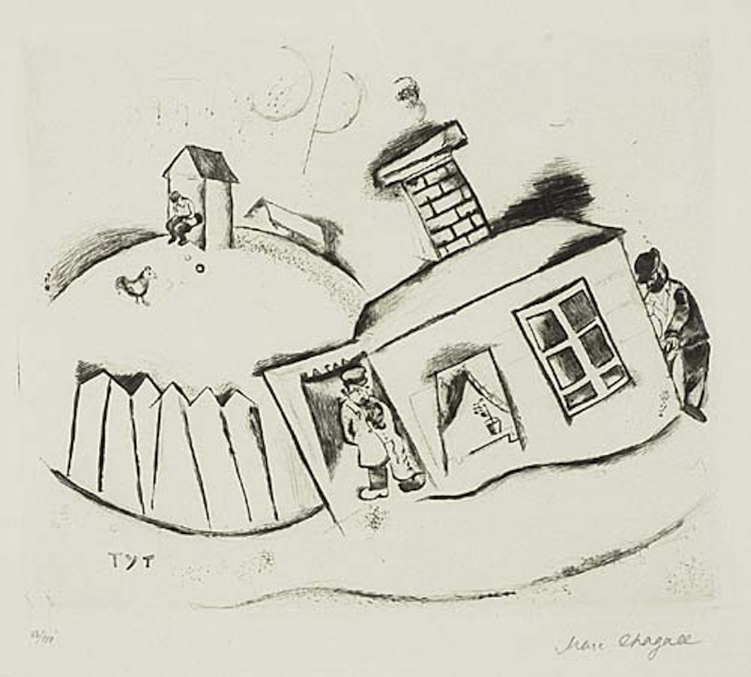 Haus in Peskowatik by Marc Chagall