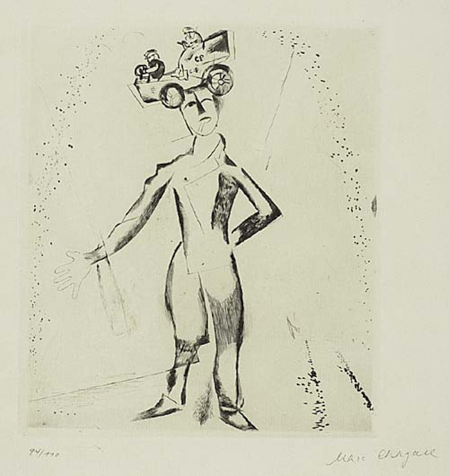 Der Automobilist by Marc Chagall