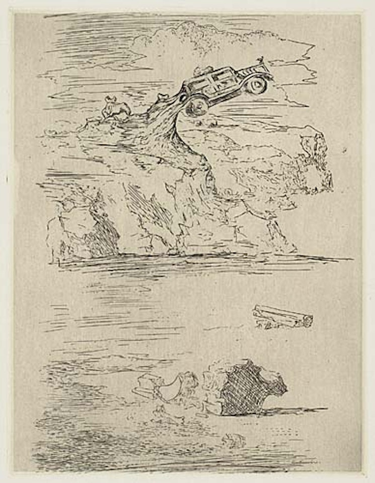 Les Chants de Maldoror: Car Crash by Salvador Dali