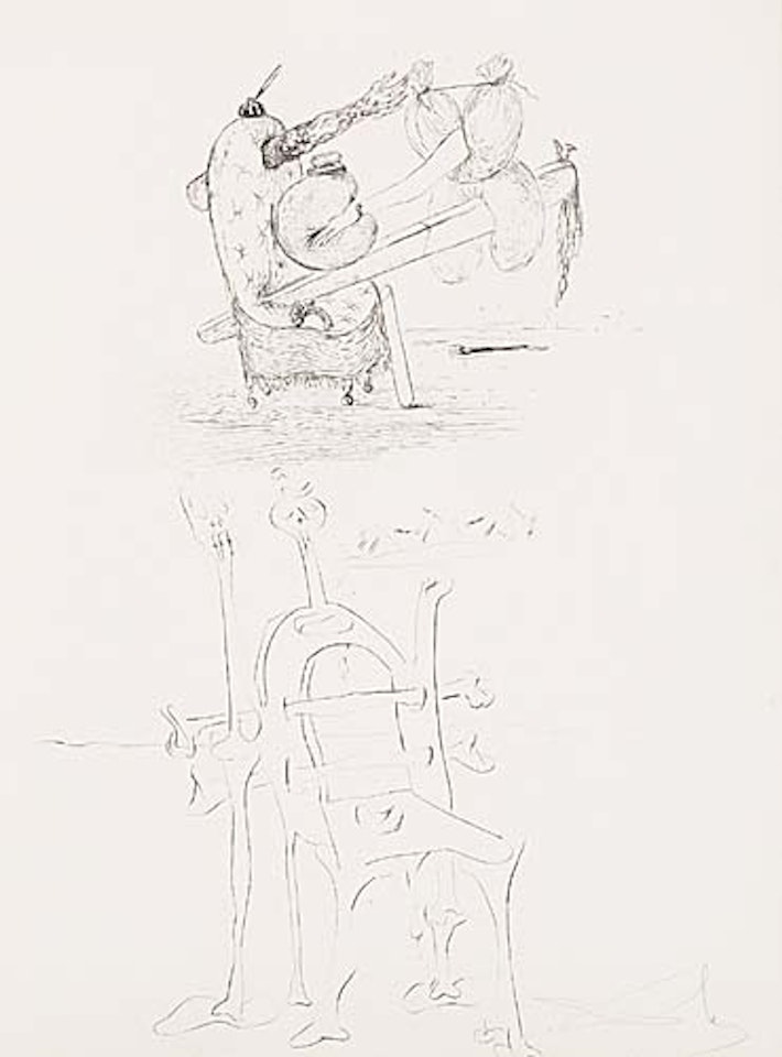 Les Chants de Maldoror: Beach Chair by Salvador Dali