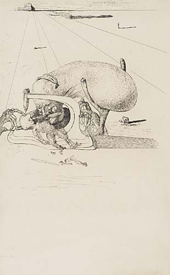 Les Chants de Maldoror: Sling Shot by Salvador Dali