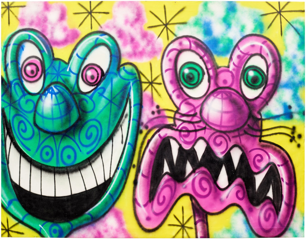 BIG GREEN MEAN SHEEN by Kenny Scharf