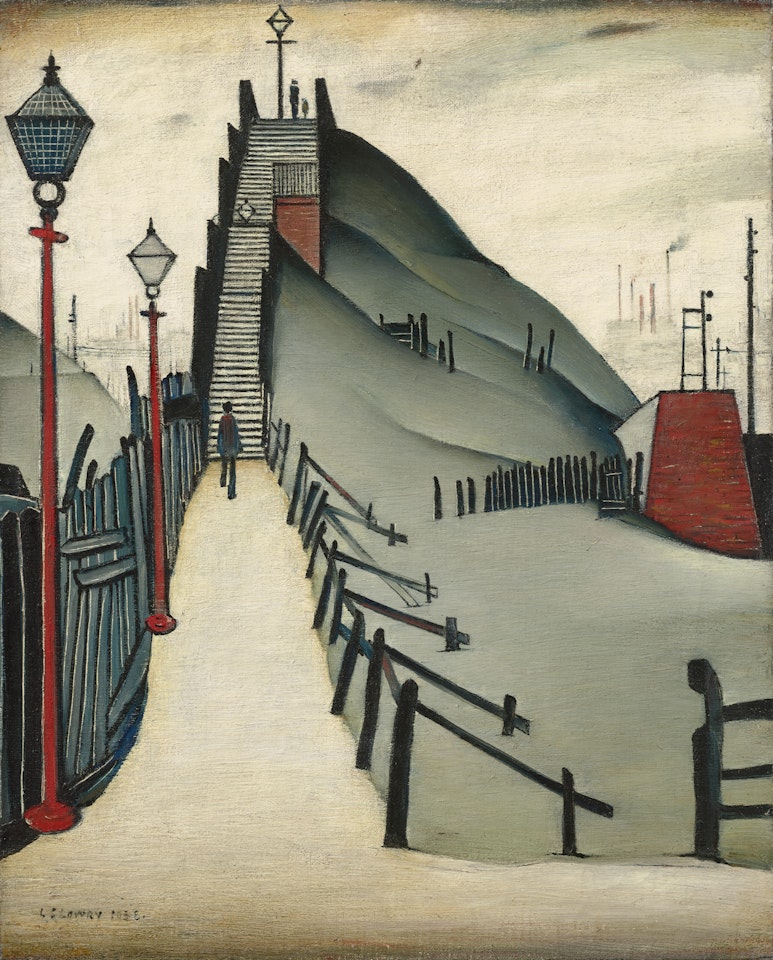 A Footbridge by Laurence Stephen Lowry