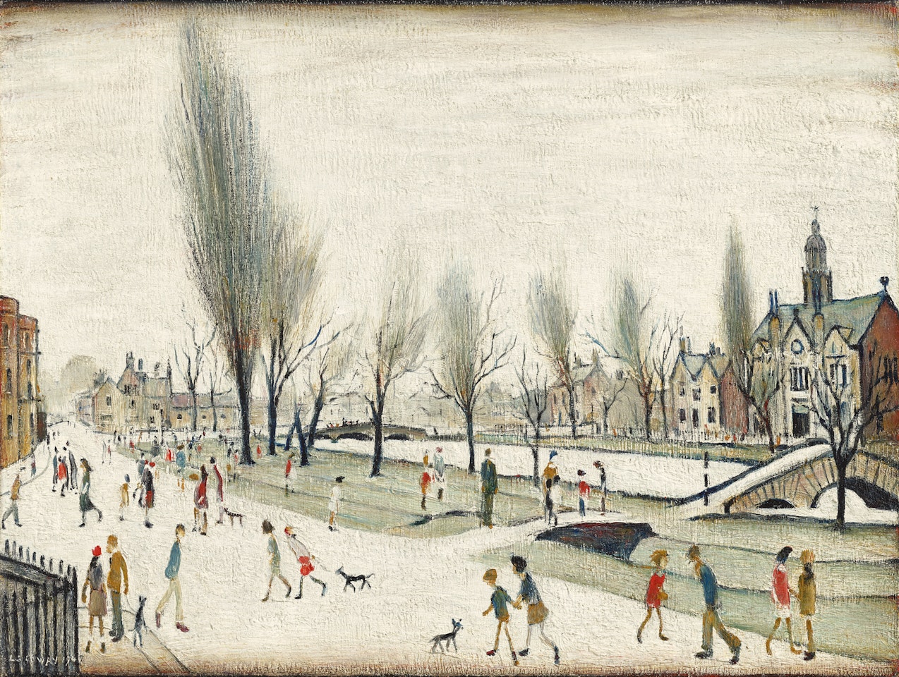 Bourton-on-the-Water by Laurence Stephen Lowry