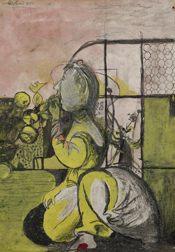 Woman in Garden by Graham Sutherland
