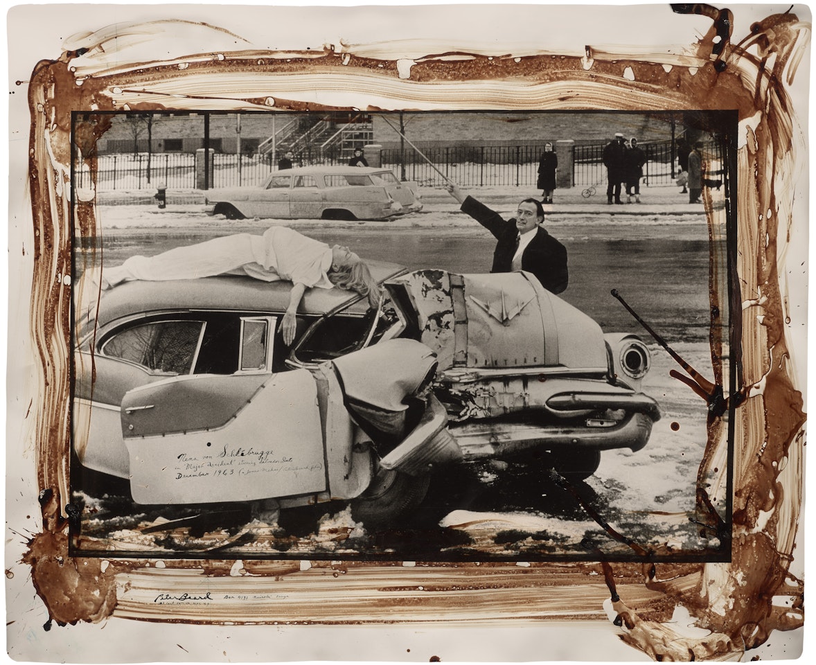 Nena von Schlébrügge in "Major Accident" starring Salvator Dali, December by Peter Beard