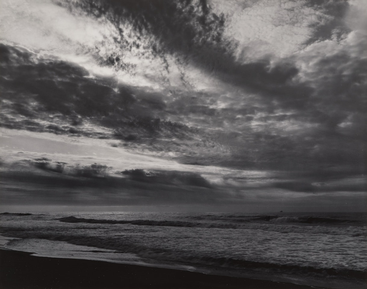 Beach, Evening, Northern California Coast by Ansel Adams