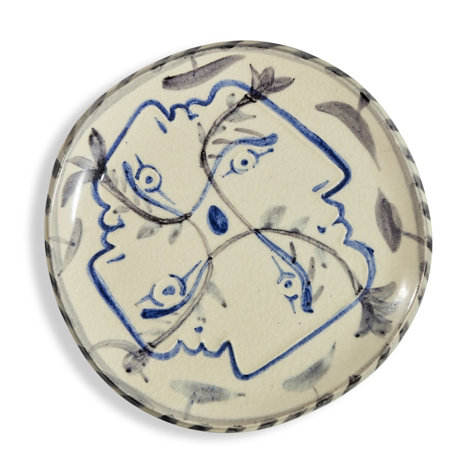 Quatre profils enlacés (A. R. 84) by Pablo Picasso