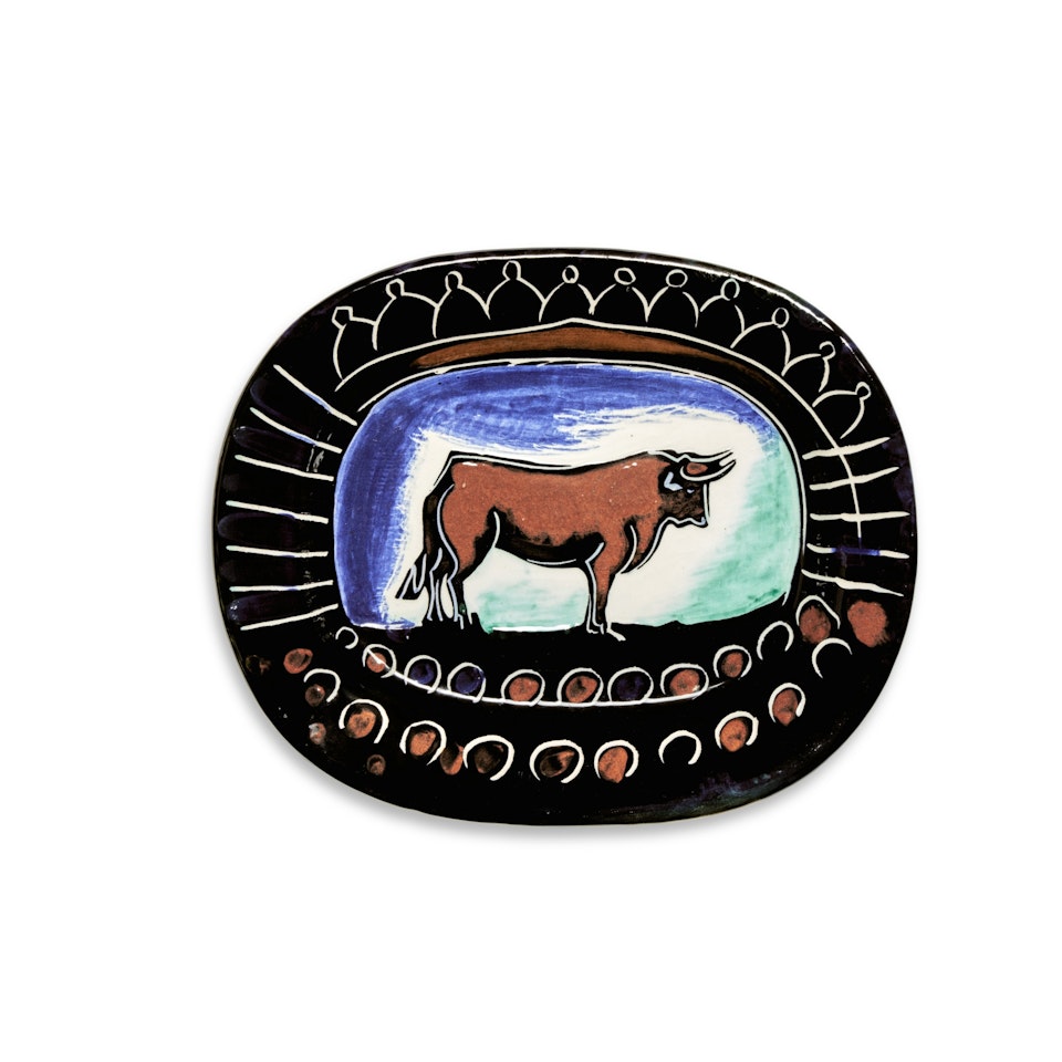 Taureau dans l"arène (A. R. 80) by Pablo Picasso