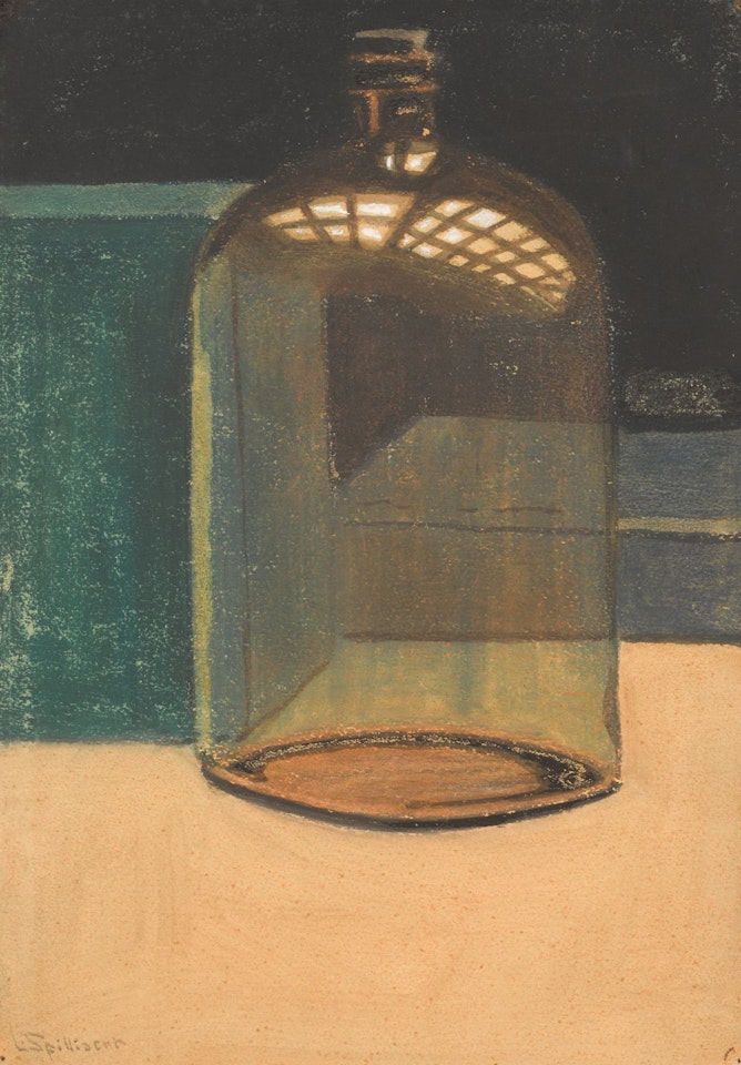 Flacon et boîtes vertes by Léon Spilliaert