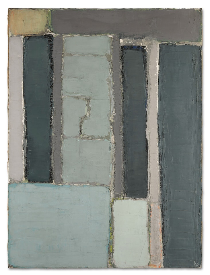Composition en gris, beige et blanc by Nicolas de Staël