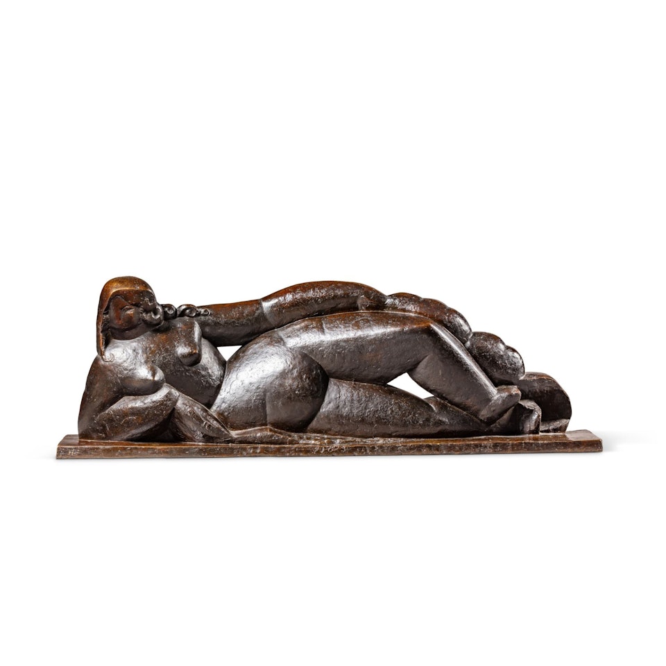 Nu couché à la draperie or Femme nue couchée by Henri Laurens