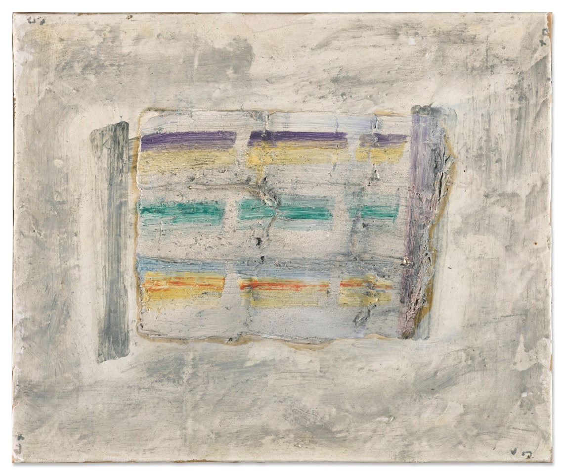 Fête (Tableau à quatre côtés) by Jean Fautrier