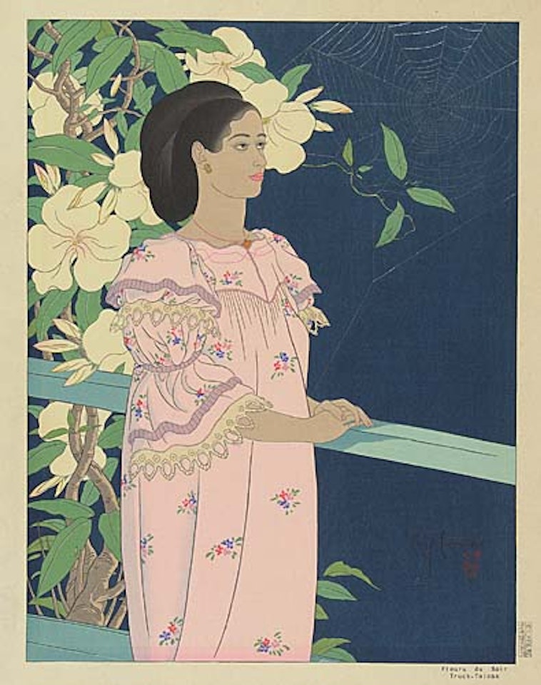 Fleurs du Soir by Paul Jacoulet