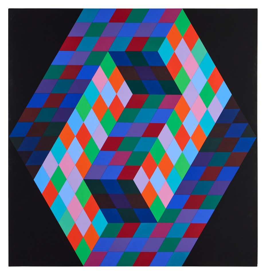 Tridim W, Gestalt by Victor Vasarely