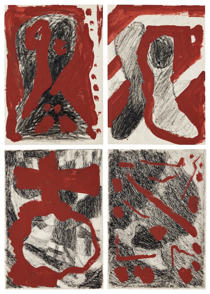Untitled [Four Works] by A.R. Penck