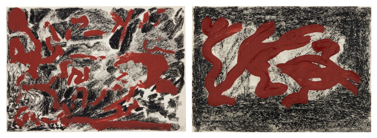 Untitled [Two Works] by A.R. Penck