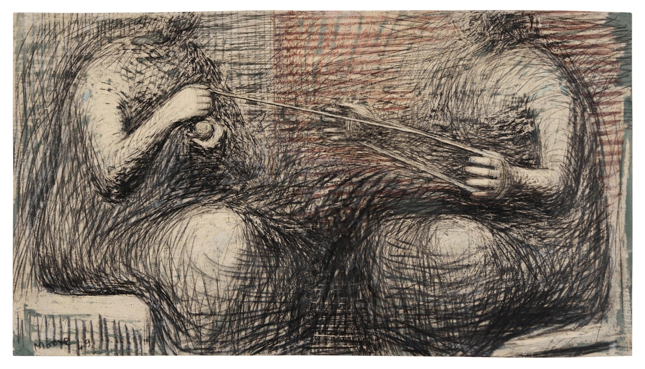Women Winding Wool by Henry Moore