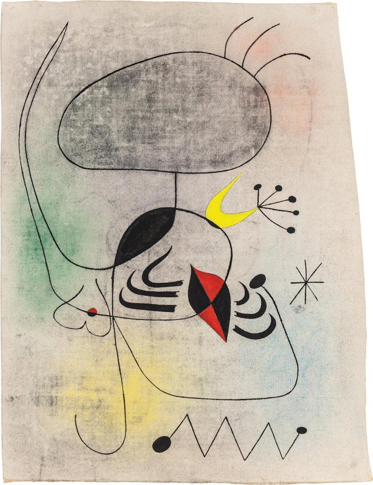 Femme dans la nuit by Joan Miró
