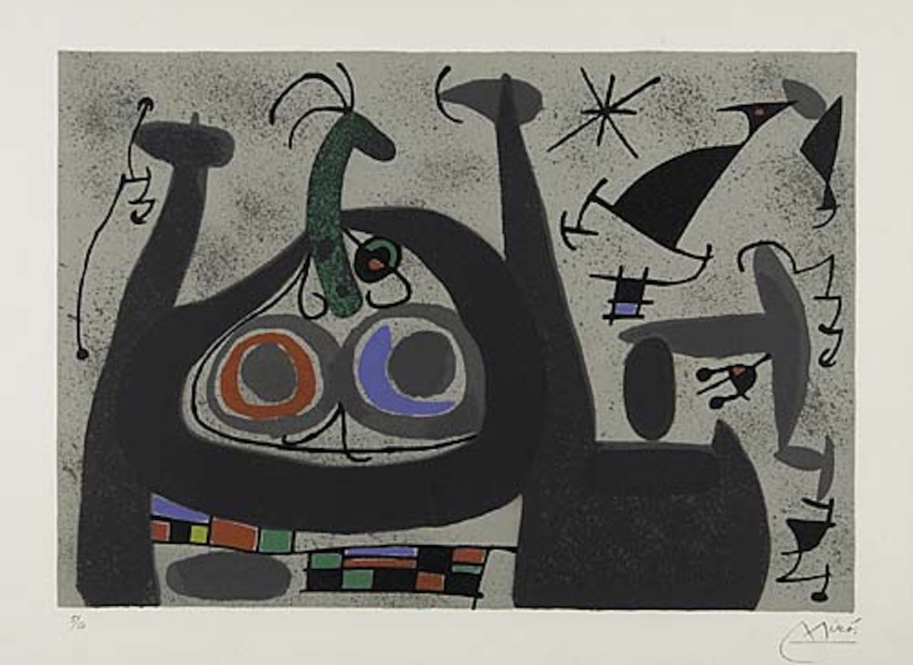 Le Lézard aux Plumes d'Or by Joan Miró