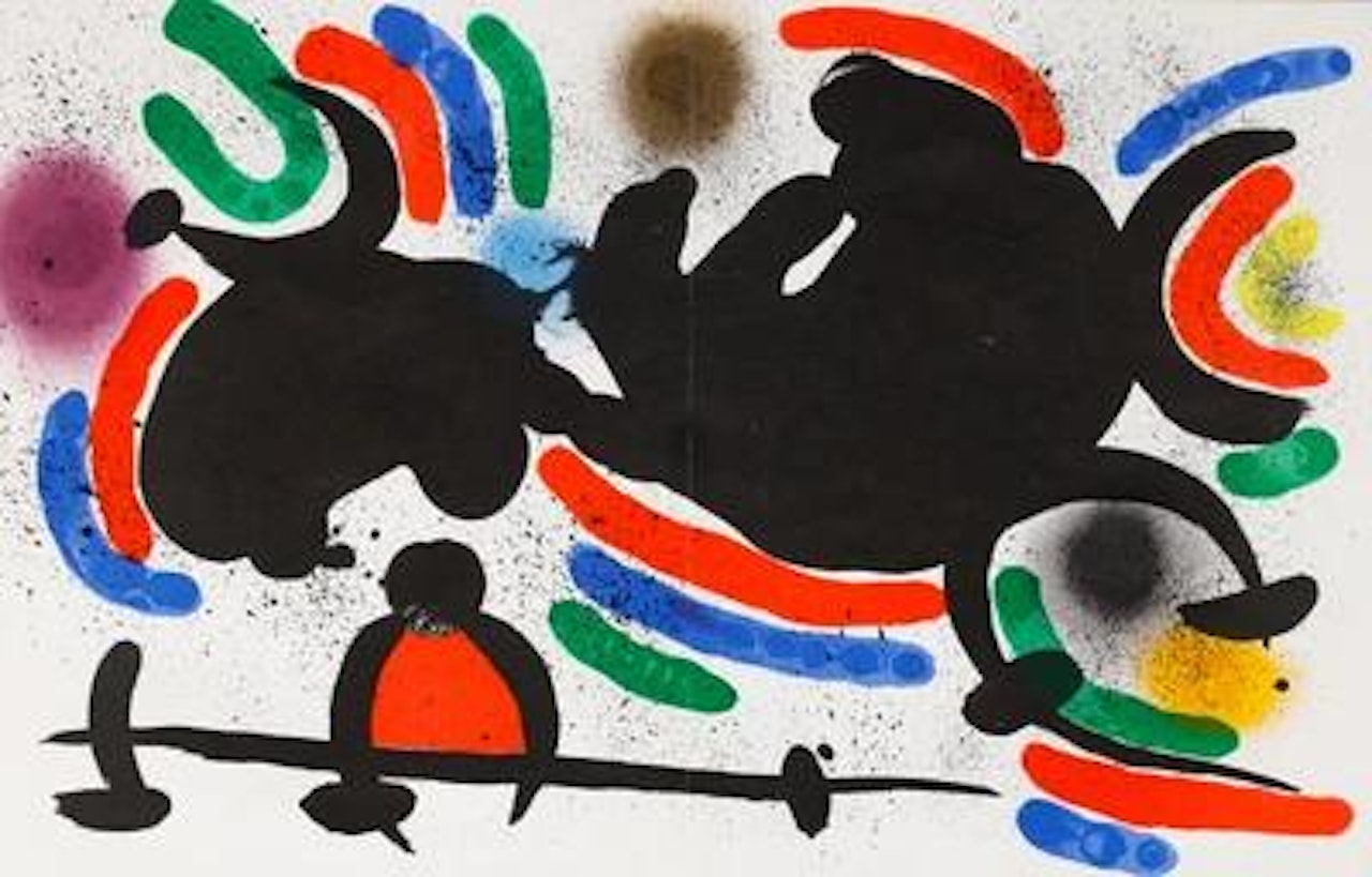 Lithographie originale IV, aus: Miró Lithographe I by Joan Miró