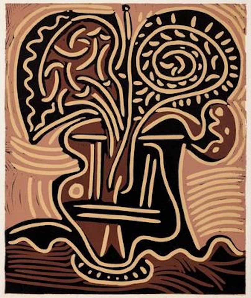 Le vase de fleurs by Pablo Picasso