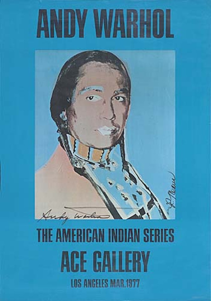 American Indian Series, Ace Gallery by Andy Warhol