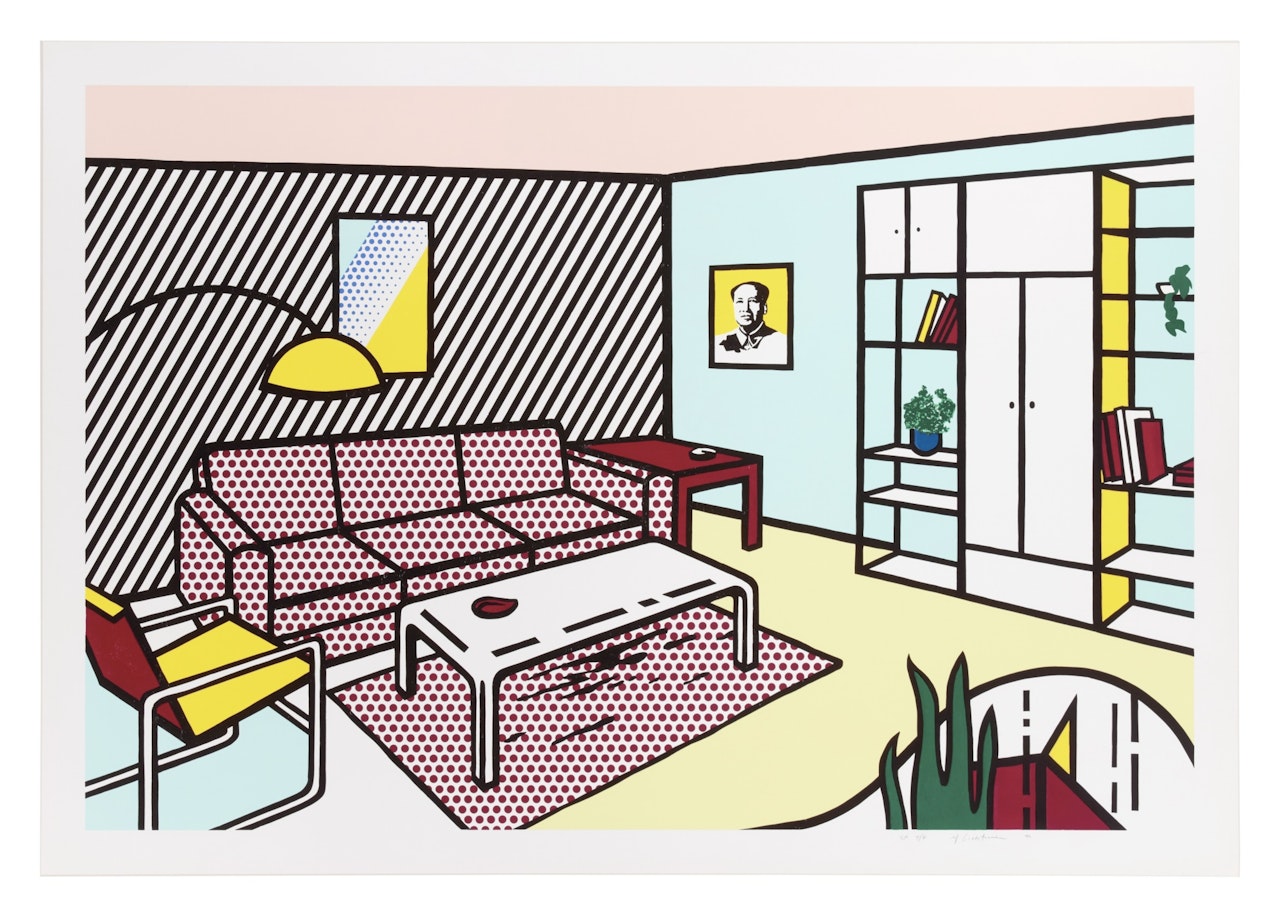 Modern Room , from the Interior series (Corlett 252; RLCR 3986) by Roy Lichtenstein